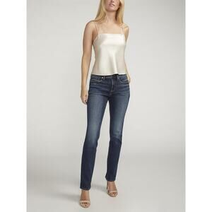 Silver Jeans Co. 25 X 29 Suki Mid Rise Straight Leg Jeans Stretch Denim Women's